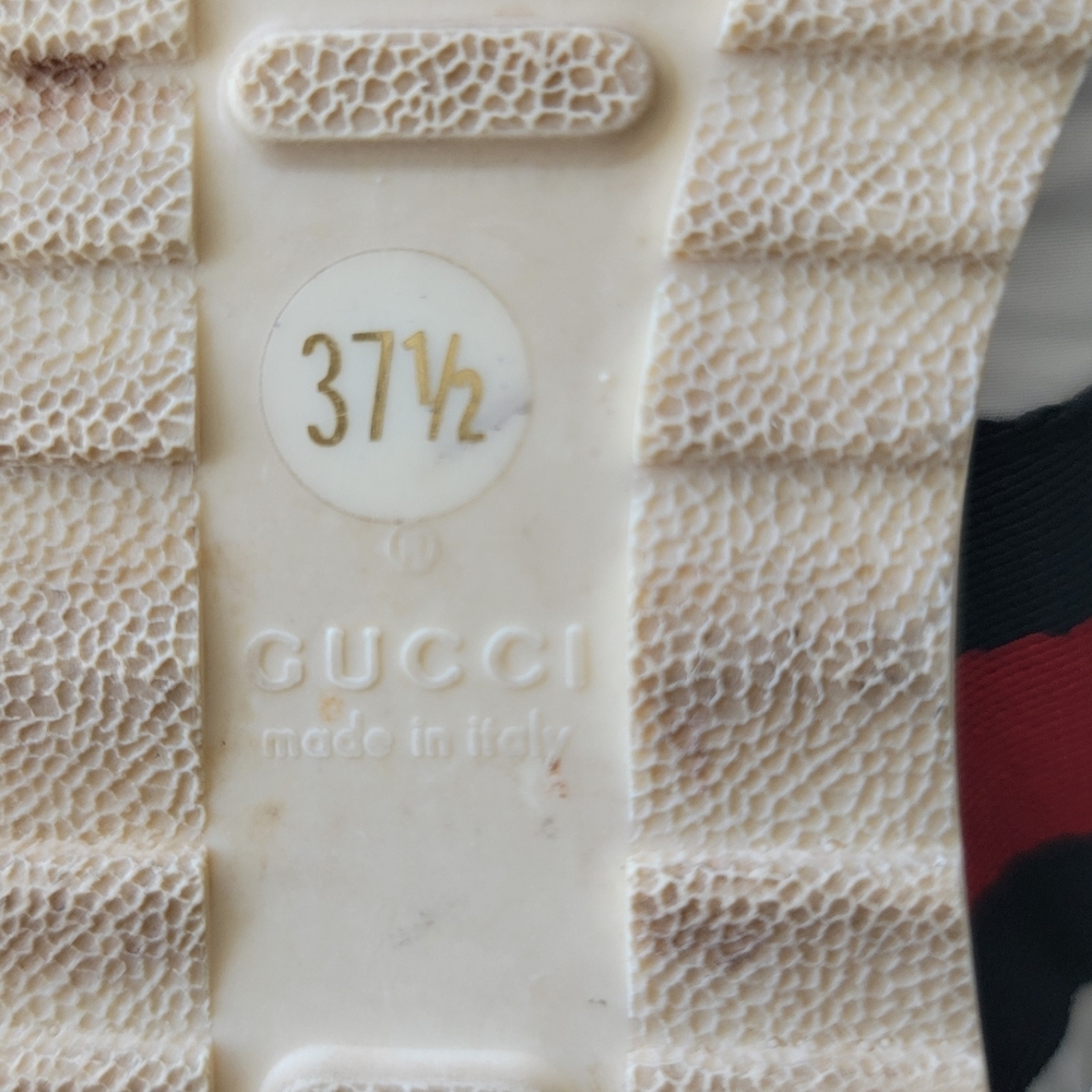 Gucci Signature Stripe Ace Suede/Nylon Sneakers- Authentic- Womens(EU 37.5 US 7) - Picture 10 of 16